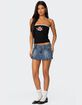EDIKTED Enora Embroidered Rose Tube Top image number 4