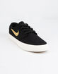 NIKE SB Zoom Stefan Janoski Canvas RM Black & Club Gold Shoes image number 2