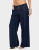 EDIKTED Petite Meredith Low Rise Wide Leg Jeans image number 2