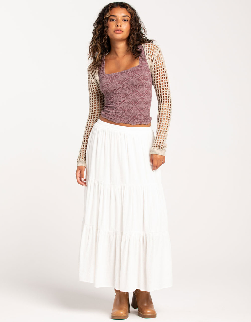 WEST OF MELROSE Crochet Womens Shrug image number 3