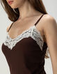RSQ Womens Long Lace Trim Cami image number 5