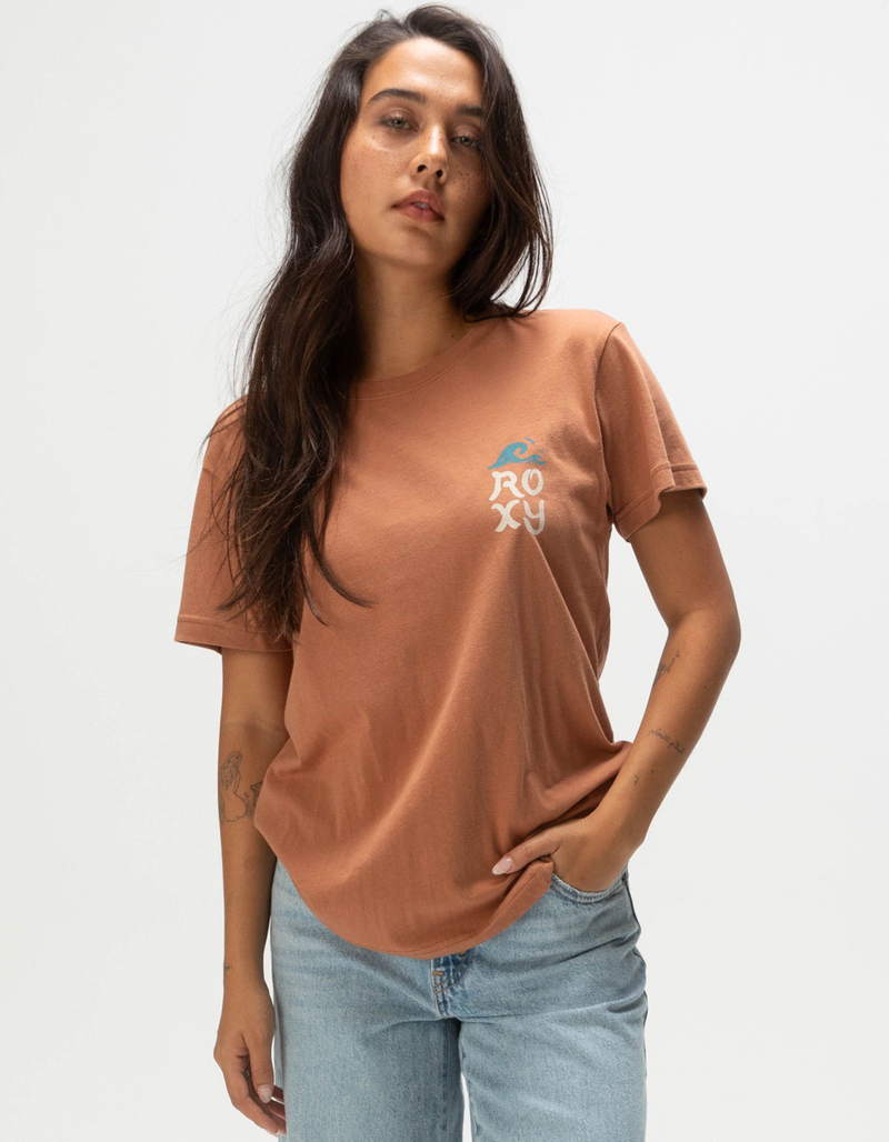 ROXY Painted Surf Womens Boyfriend Tee image number 2
