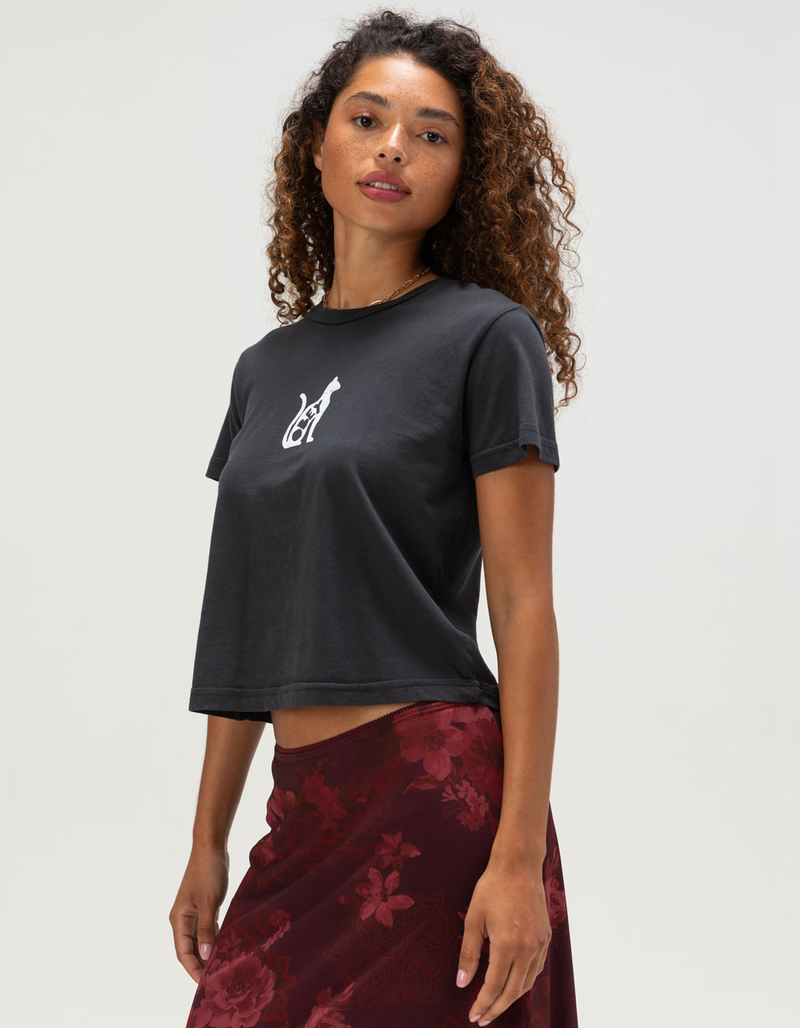 OBEY Cat Womens Baby Tee  image number 2