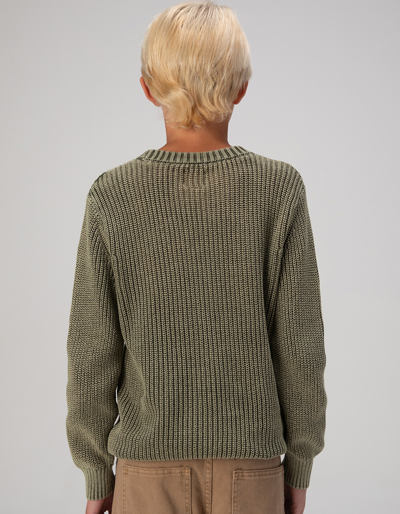 RSQ Boys Washed Crewneck Sweater image number 3