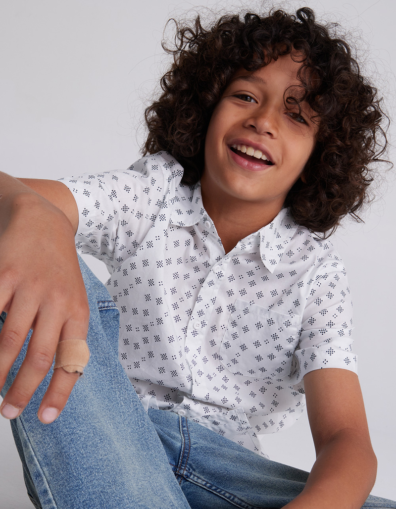 RSQ Boys Printed Button Down Shirt image number 3