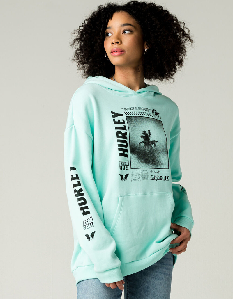 HURLEY Palm Trip Womens Oversized Hoodie image number 0