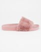 QUPID Faux Fur Mauve Womens Sandals image number 2