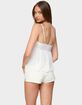 EDIKTED Embroidered Layered Mesh Babydoll Top image number 3