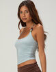WEST OF MELROSE Beaded Womens Butter Soft Halter Top image number 3