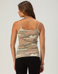 FULL TILT Camo Womens Long Henley Cami image number 4