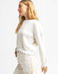 POOF Womens Crew Neck Frayed Sweater image number 2