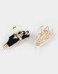 Bow Pearl Claw Hair Clips 2 Pack  image number 3