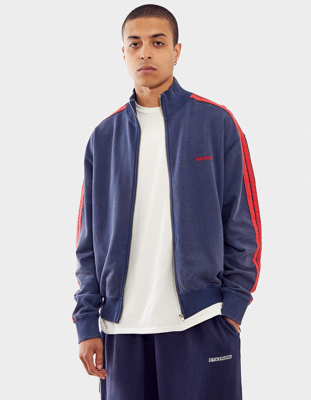 IETS FRANS Mens Zip-Up Track Jacket - NAVY | Tillys