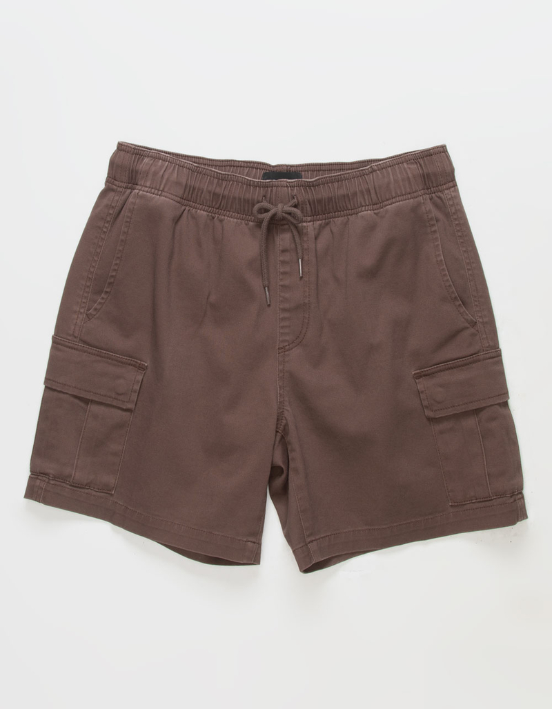 RSQ Mens Cargo Twill Pull On Shorts image number 2