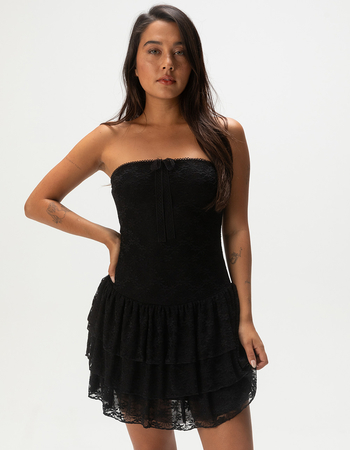COTTON CANDY LA Tube Drop Waist Womens Dress Primary Image