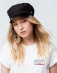 DAVID AND YOUNG Faux Leather Brim Womens Fiddler Cap image number 3