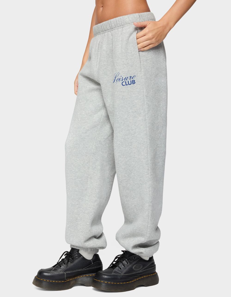 EDIKTED Leisure Club Sweatpants image number 1