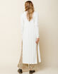 WEST OF MELROSE Get To The Bottom Of It Rib Button Womens Maxi Cardigan image number 3