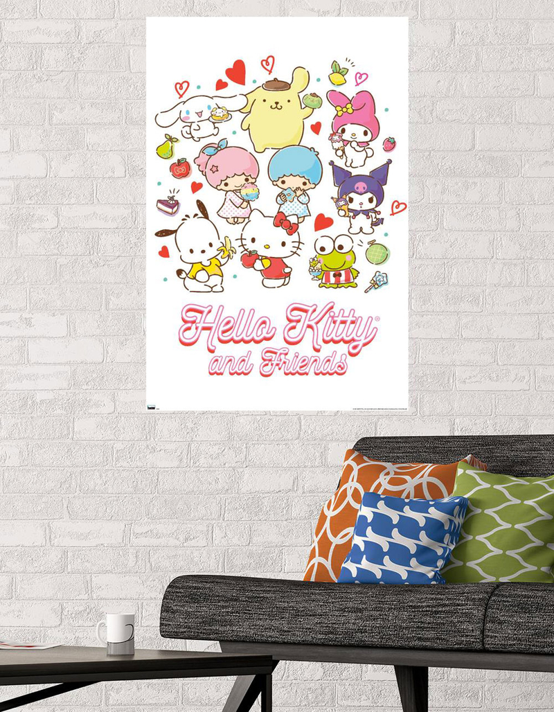 SANRIO Hello Kitty & Friends Kawaii Favorite Flavors Wall Poster image number 1