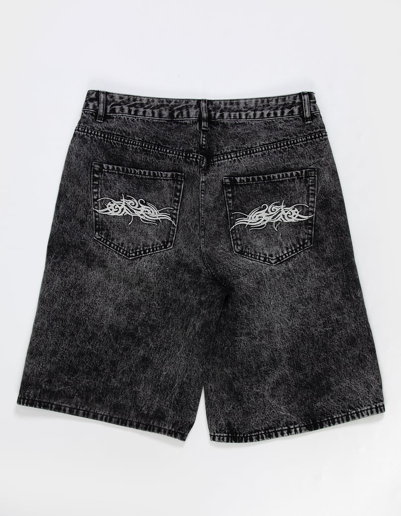 RSQ Mens Baggy Embroidered Jorts image number 7
