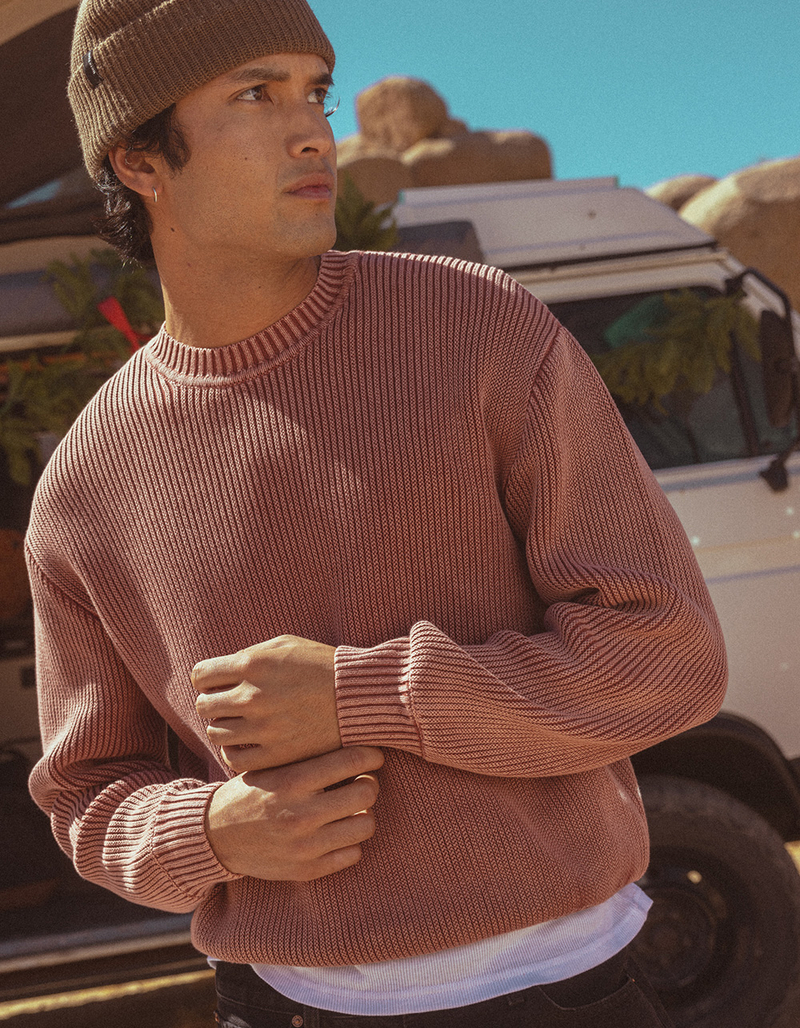RSQ Mens Washed Ribbed Sweater image number 0