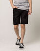 RSQ Black London Skinny Mens Ripped Denim Shorts image number 1