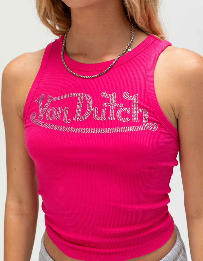 VON DUTCH Rhinestone Womens Tank Top image number 4