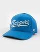 47 BRAND Los Angeles Chargers Golden Age Cord '47 Hitch Strapback Hat image number 1