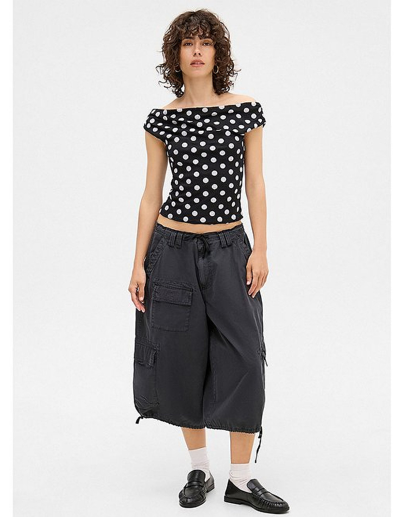 BDG Urban Outfitters Fia Dot Womens Off The Shoulder Top image number 2