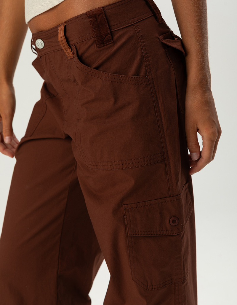 RSQ Womens Low Rise Poplin Utility Pants image number 4
