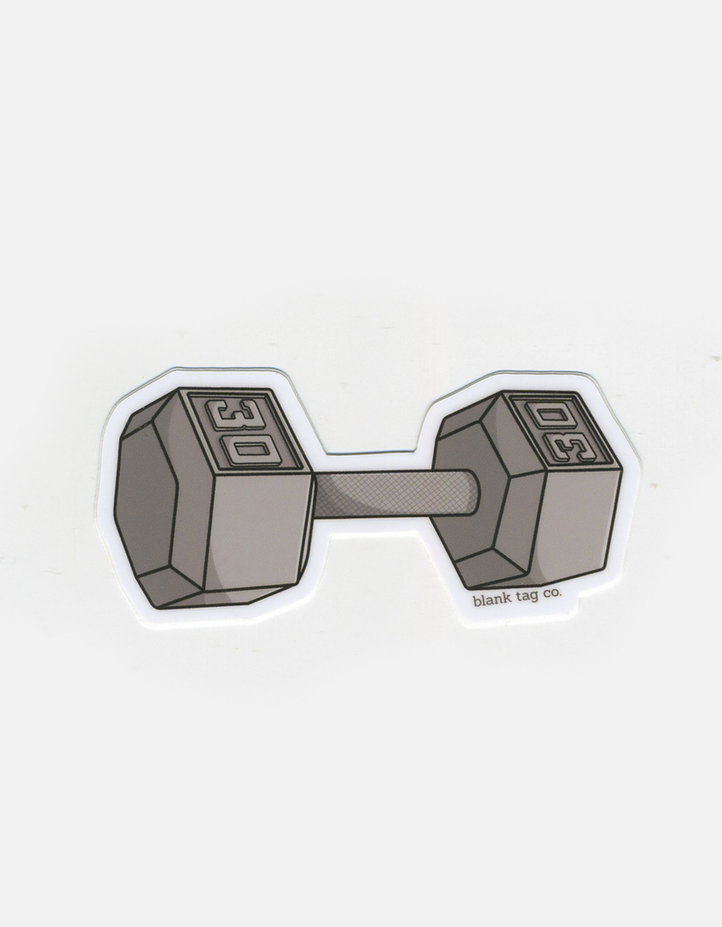 BLANK TAG CO. The Dumbell Sticker image number 0