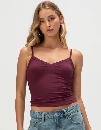 TILLYS Lace Trim Womens Cami Primary Image