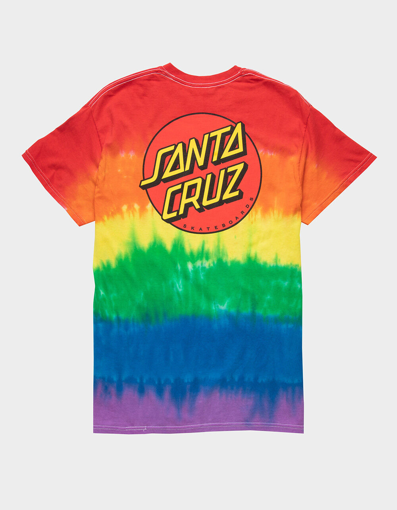 SANTA CRUZ Pride Classic Dot Tie-Dye Mens T-Shirt image number 1