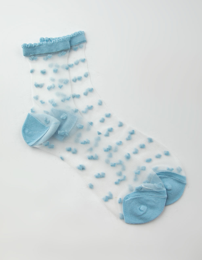 Sheer Heart Womens Ankle Socks image number 0