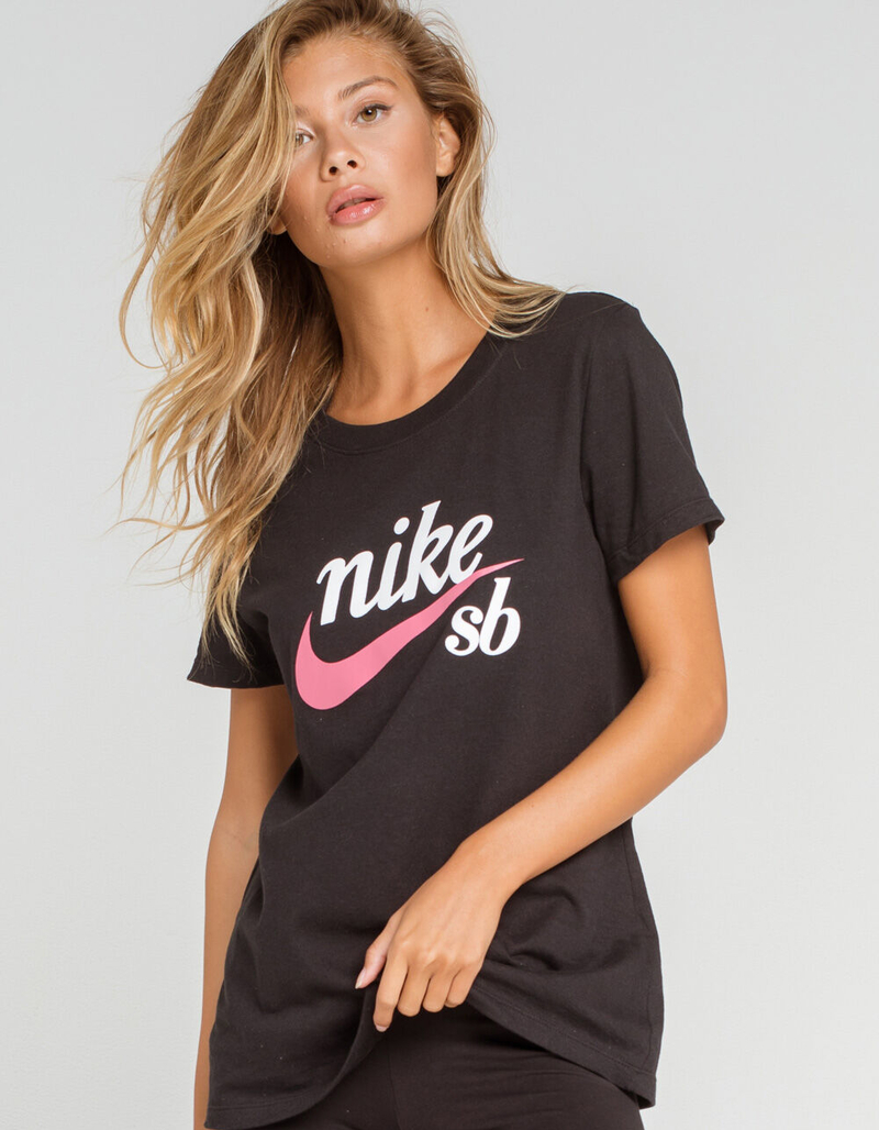 NIKE SB Black Craft Logo Womens Tee image number 0