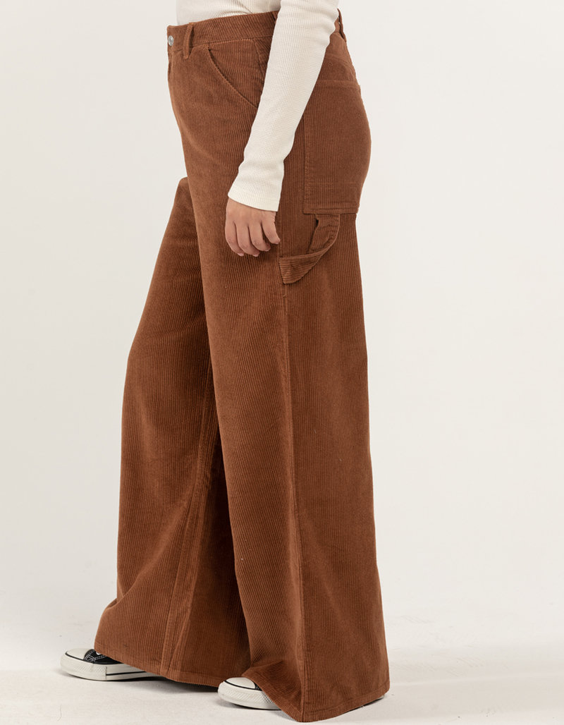 RSQ Wide Leg Womens Corduroy Carpenter Pants image number 5