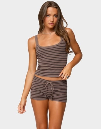 EDIKTED Lillian Striped Knit Tank Top Primary Image