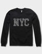 NEW YORK CITY Leopard Unisex Crewneck Sweatshirt image number 1