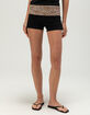 FULL TILT Womens Cheetah Print Fold Over Shorts image number 2