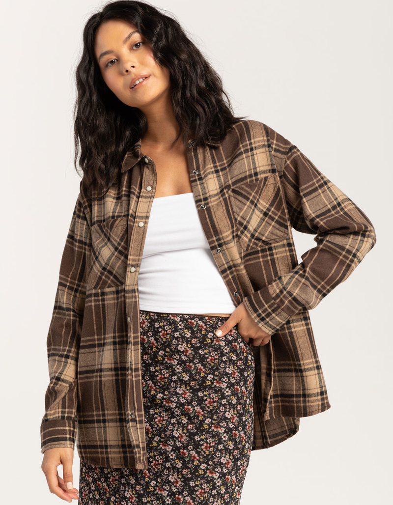 RSQ Womens Basic Flannel image number 0