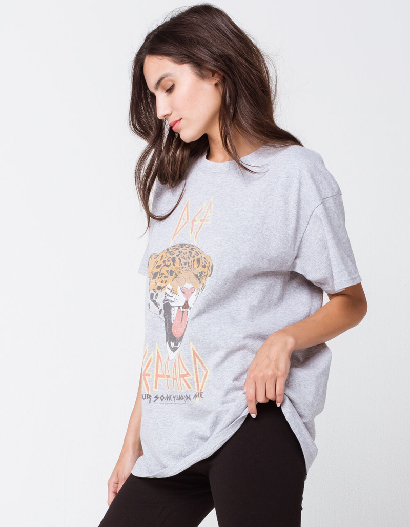 THE VINYL ICONS Def Leppard Cheetah Womens Tee image number 1
