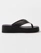 SODA Womens Thong Flatform Sandals image number 2