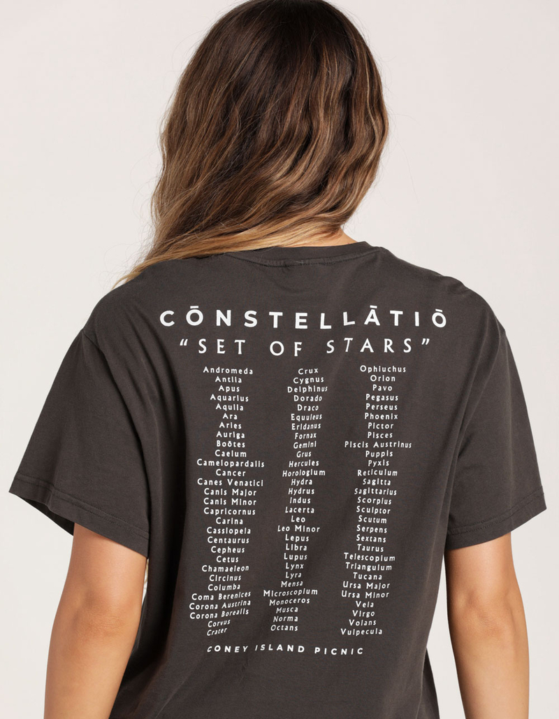 CONEY ISLAND PICNIC Griffith Park Sky Report Womens Boyfriend Tee image number 1