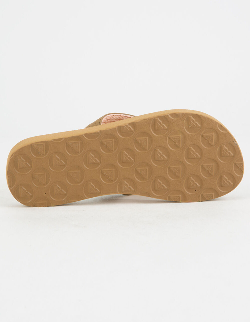 ROXY Vista II Tan Girls Sandals image number 4