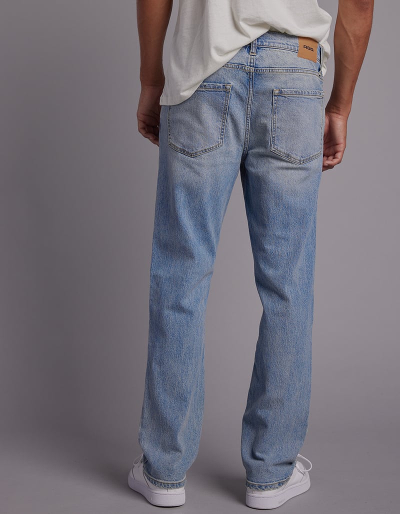 RSQ Mens Slim Straight Light Denim Jeans - LIGHT WASH