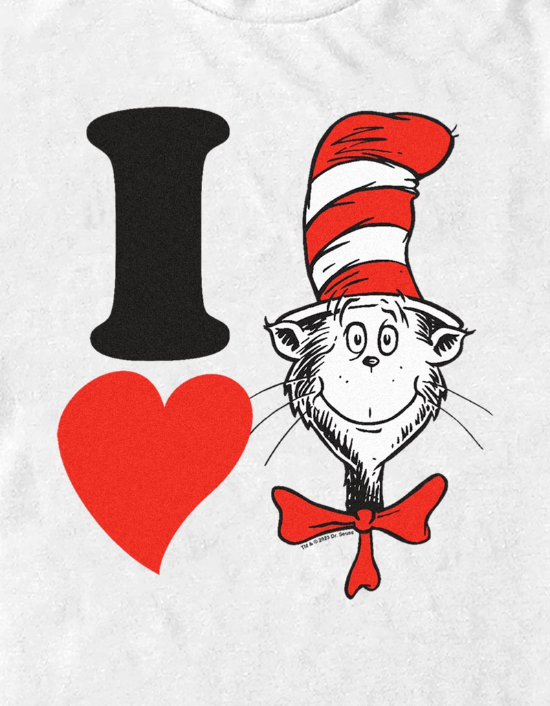 DR. SEUSS I Heart Cat Hat Unisex Tee image number 1