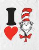 DR. SEUSS I Heart Cat Hat Unisex Tee image number 2