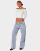 EDIKTED Tahlia V-Neck Off Shoulder Top image number 4