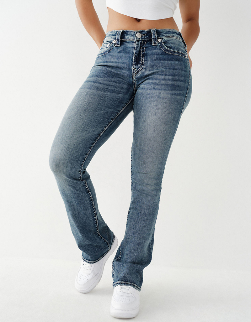 TRUE RELIGION Becca Big T Stitch Womens Bootcut Jeans image number 2