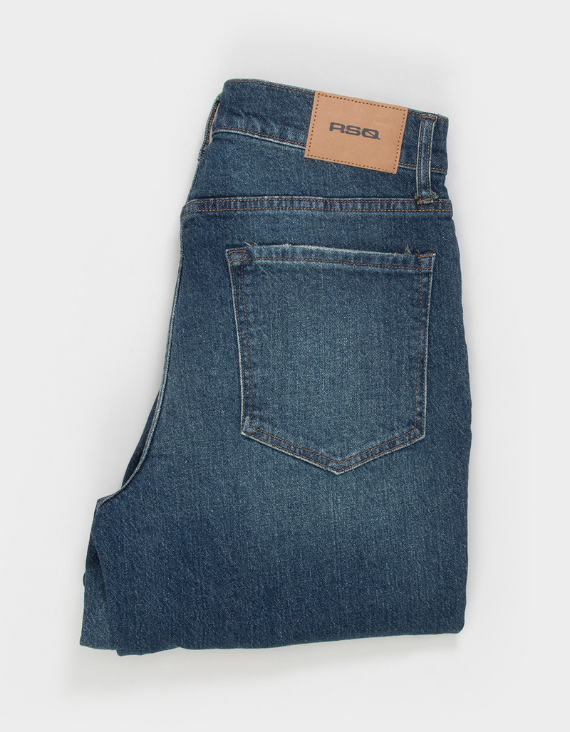 RSQ Mens Loose Dark Wash Jeans image number 2